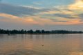 7774 Mahakam rivier Zonsondergang