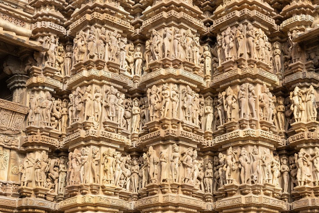 1988 Khajuraho Westelijke tempelgroep.jpg